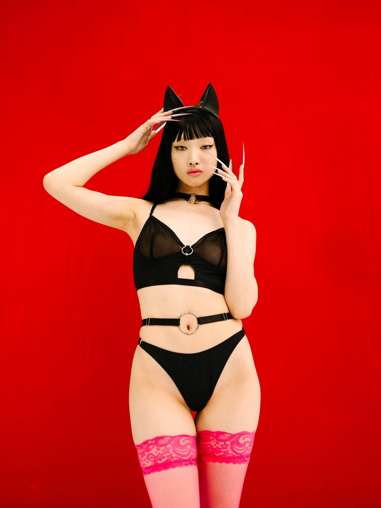 Future Starts Slow Strap Thong In Black: M