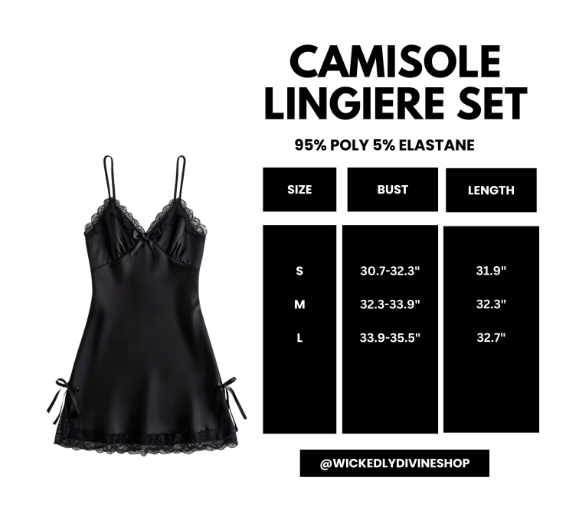 Ruin Me, Gothic Slip Dress Dark Romance Lingerie : M