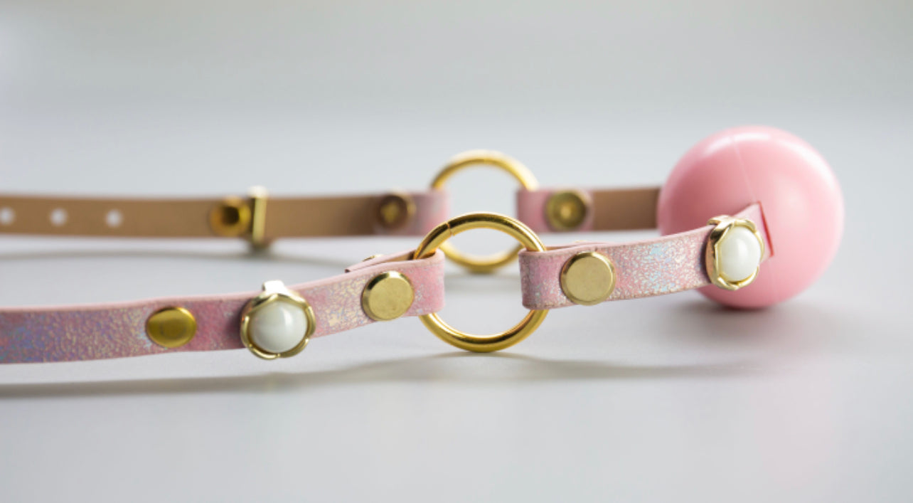 Pink & Pearled Gag by KxB