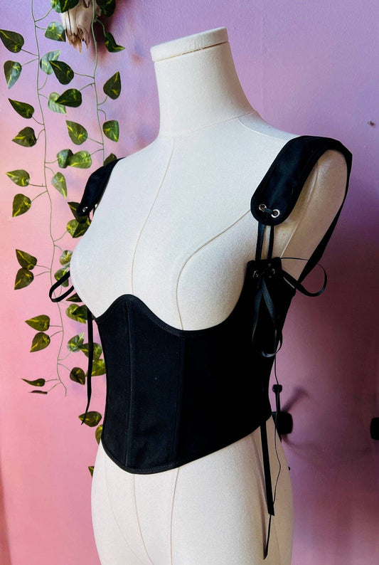 The Lydia Corset (Canvas Waist Cinching Corset)