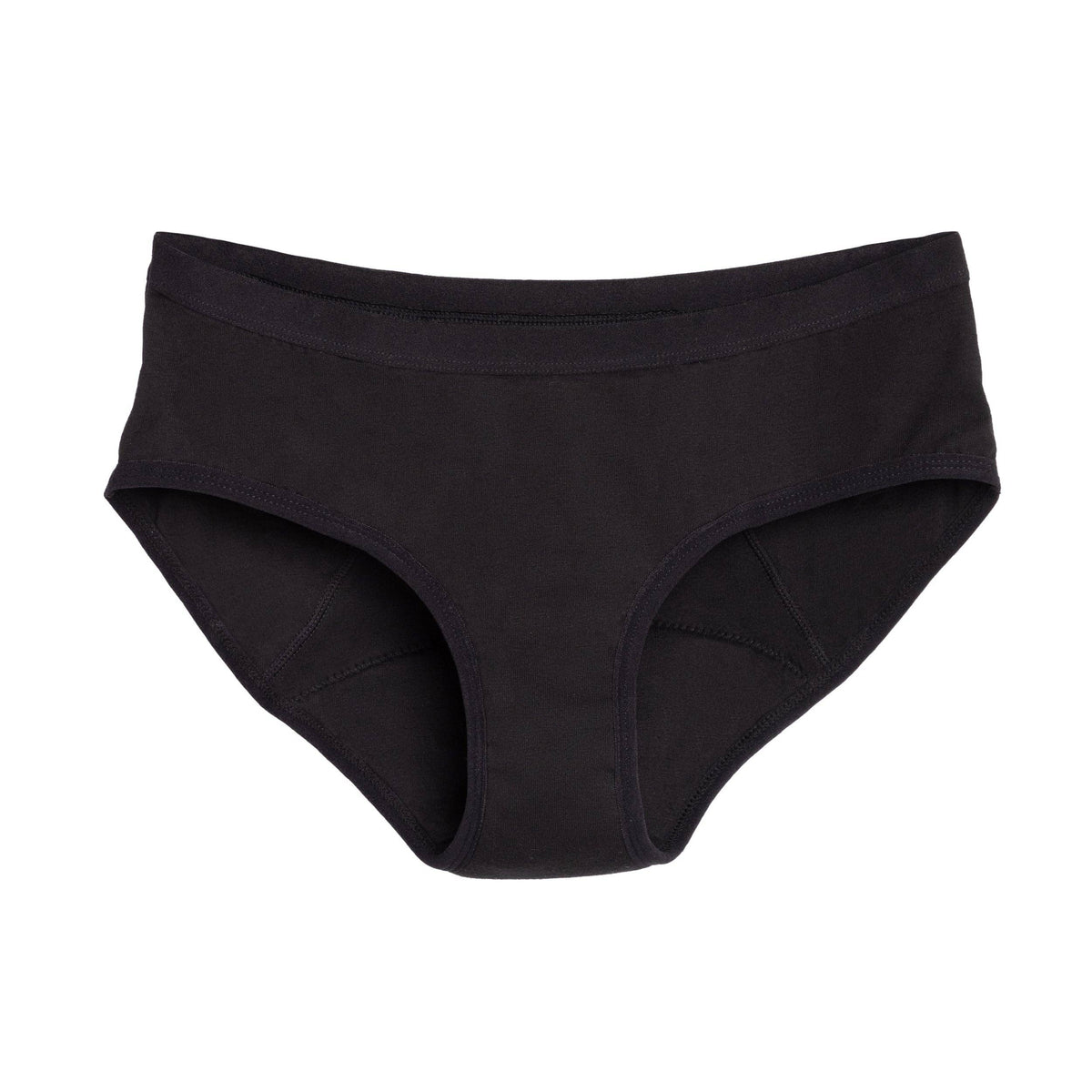 The Bikini Period. in Organic Cotton. For Heavy Flows - Single Polybag Unit: Black / M