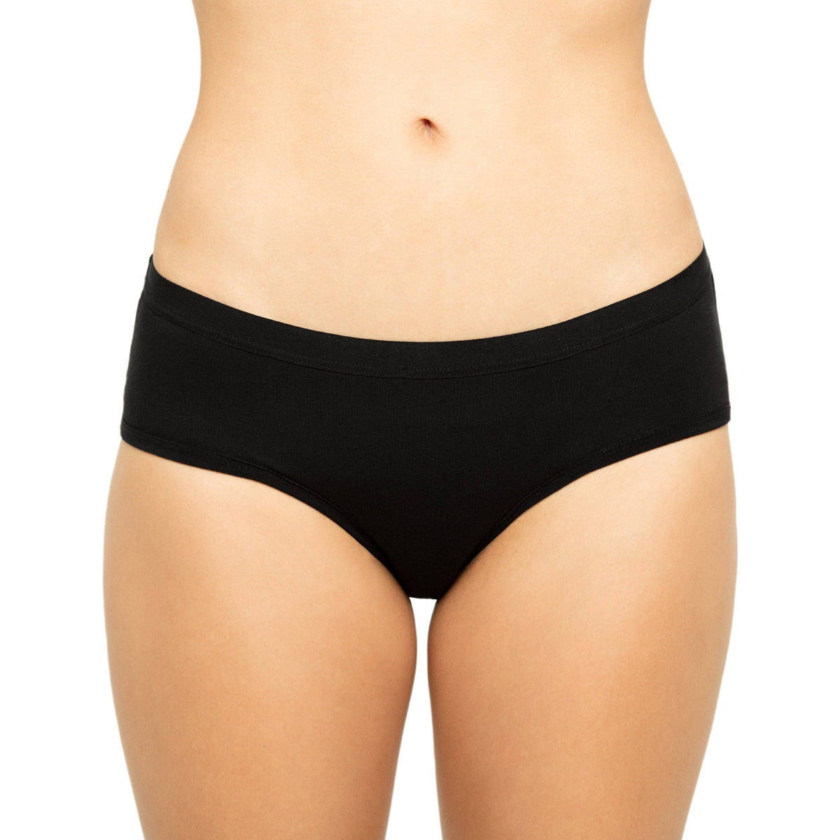 The Bikini Period. in Organic Cotton. For Heavy Flows - Single Polybag Unit: Black / M