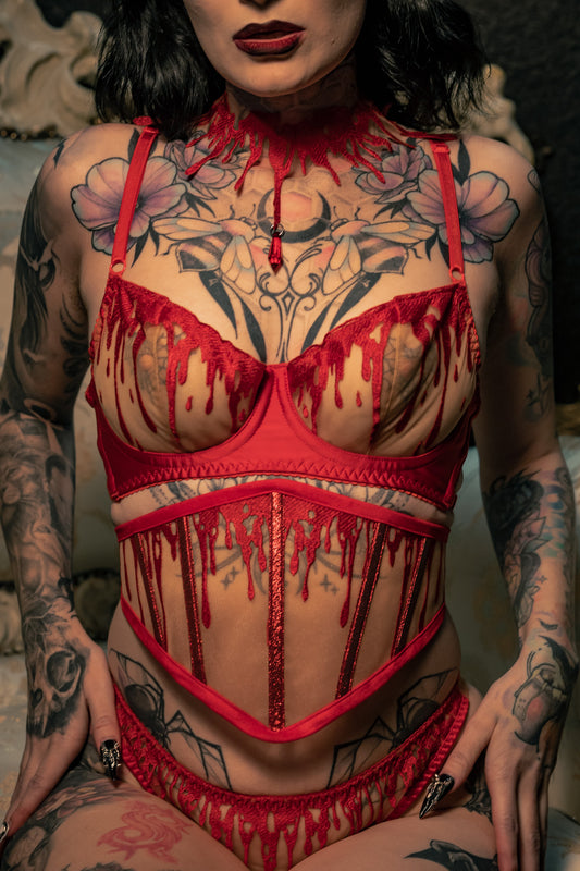Crimson Corset Belt