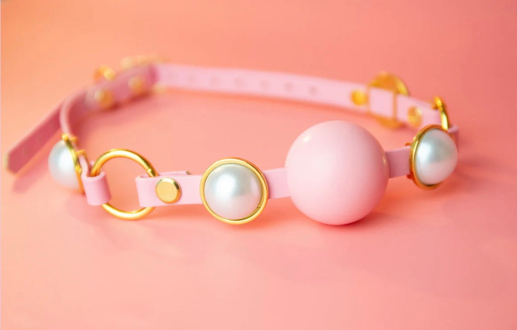 Pink & Pearled Gag by KxB