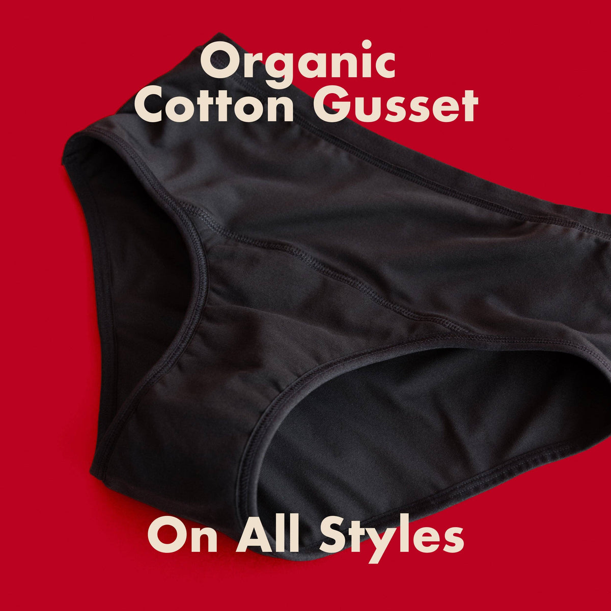 The Thong Period. in Sporty Stretch - Single Boxed Unit: Black - Boxed / L