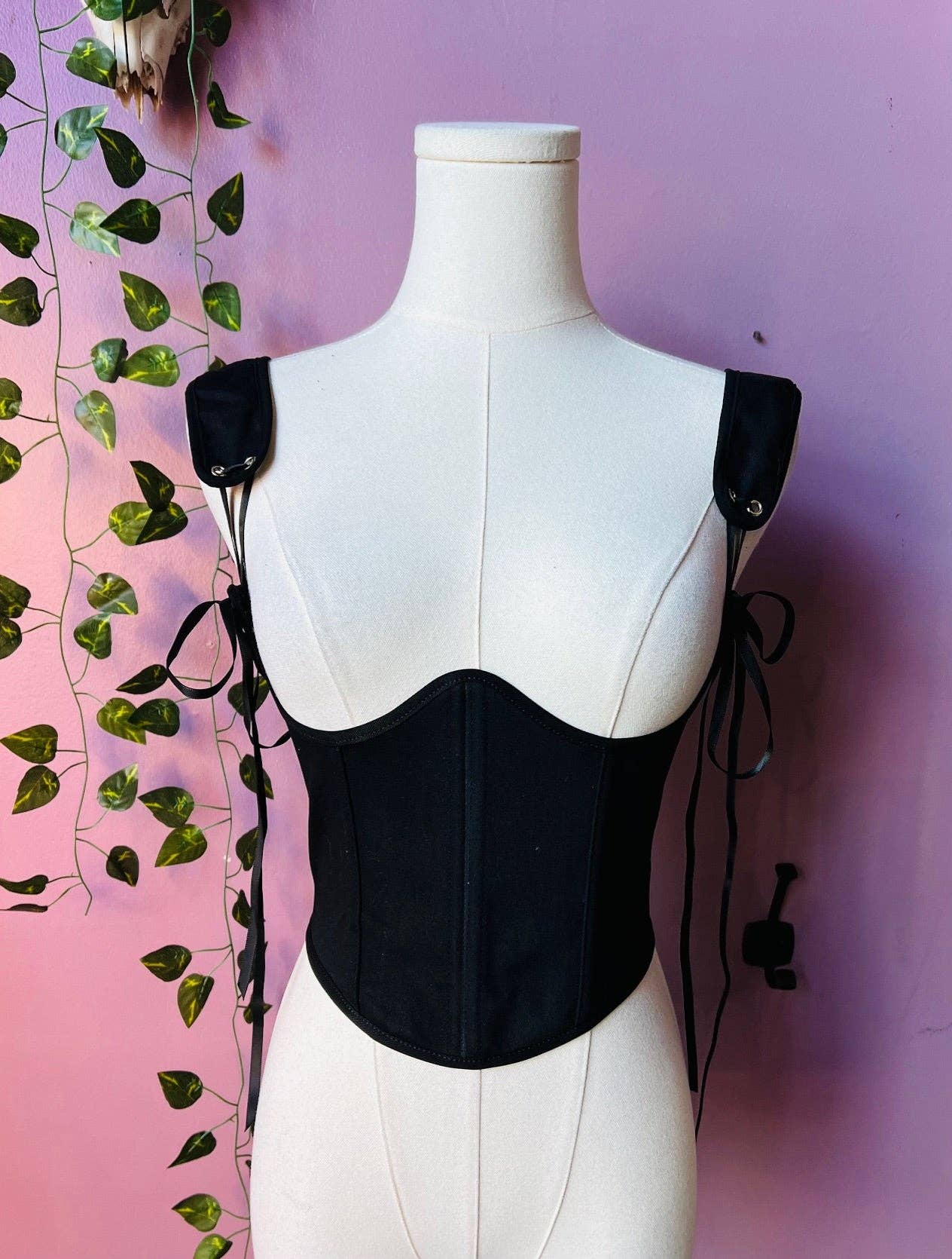 The Lydia Corset (Canvas Waist Cinching Corset)