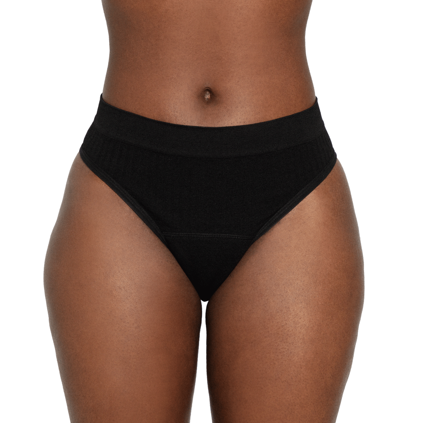The Thong Period. in Sporty Stretch - Single Boxed Unit: Black - Boxed / L