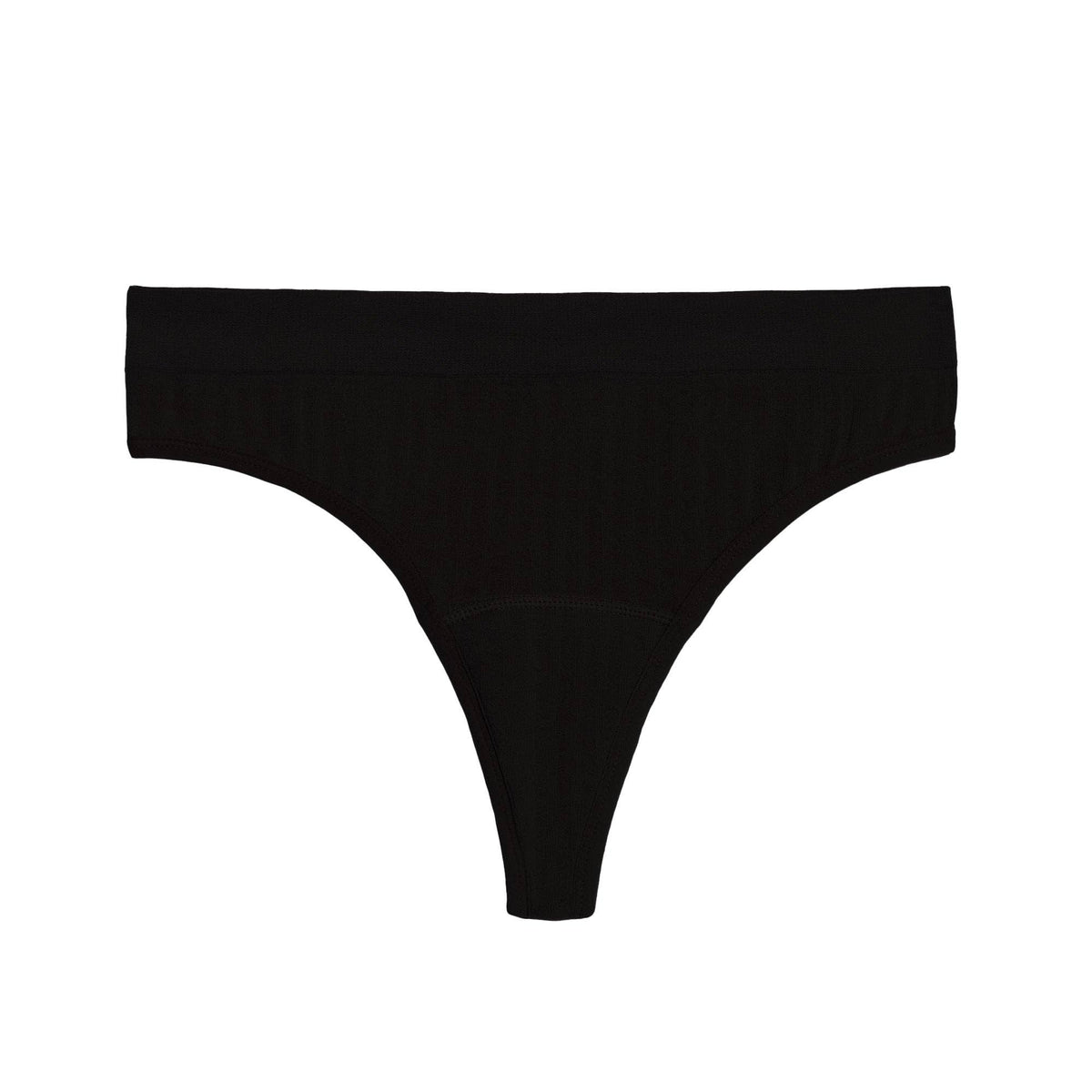 The Thong Period. in Sporty Stretch - Single Boxed Unit: Black - Boxed / M