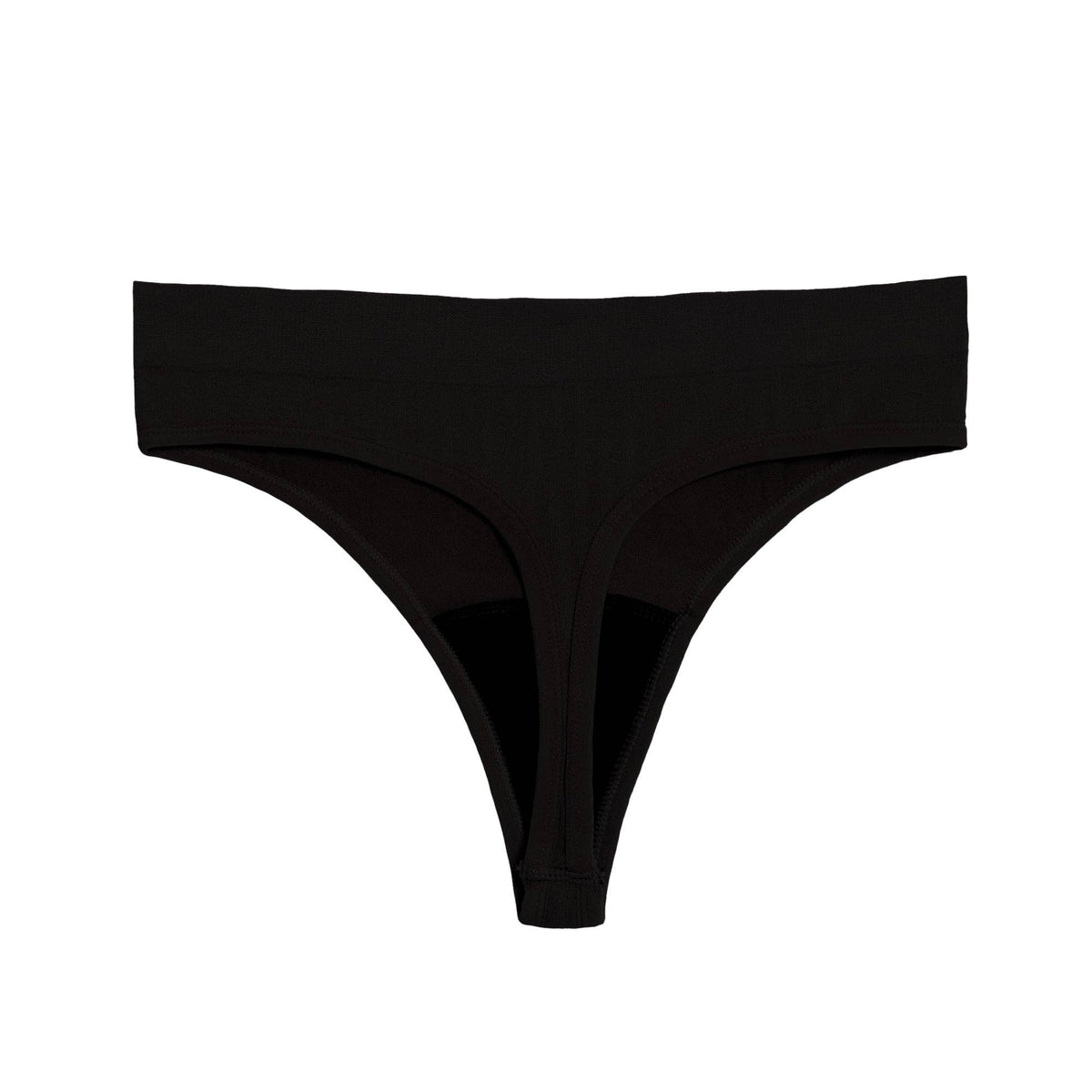 The Thong Period. in Sporty Stretch - Single Boxed Unit: Black - Boxed / M