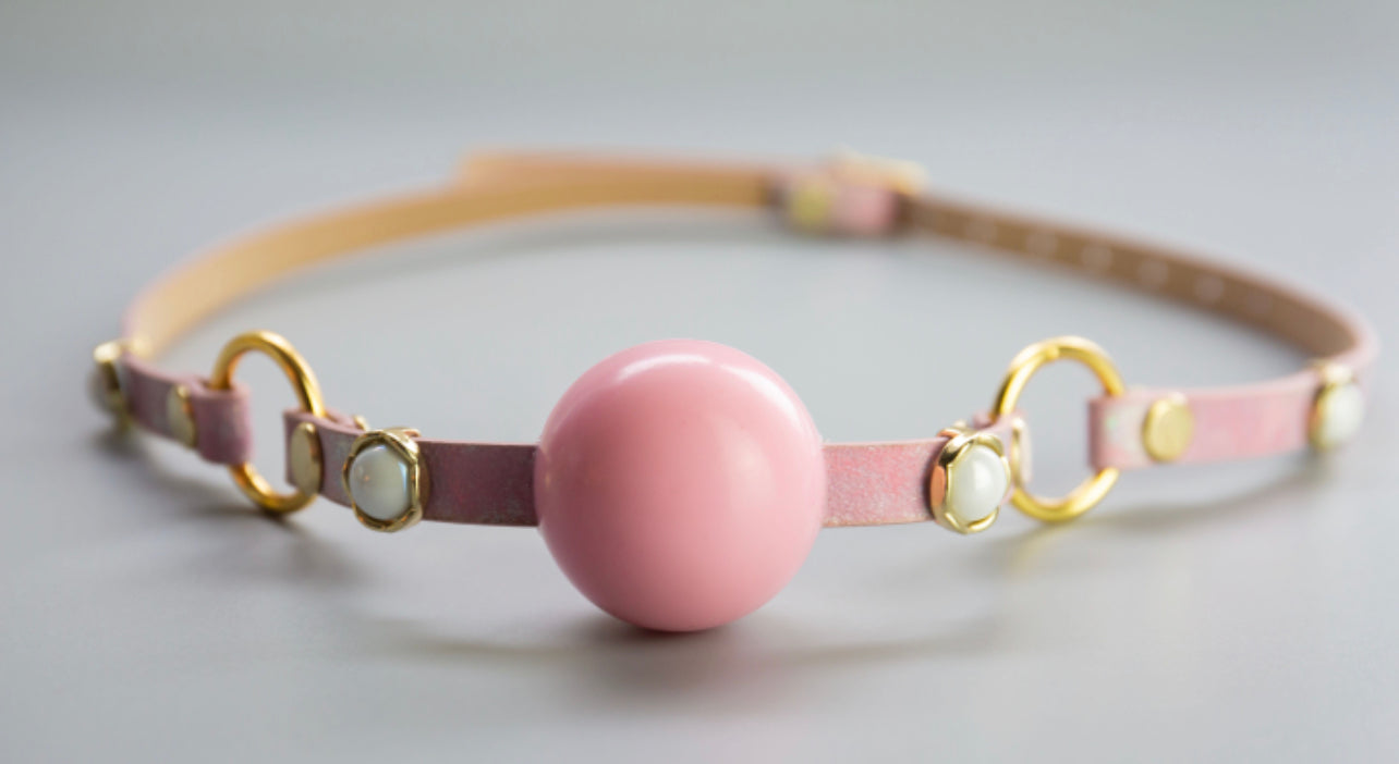 Pink & Pearled Gag by KxB